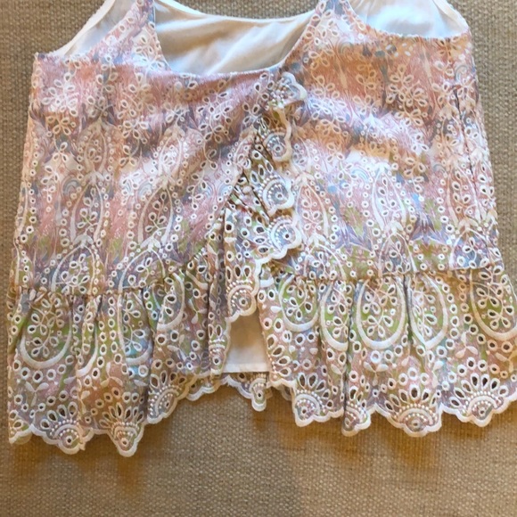 NWOT Anthropologie top open back tank size 0 - Picture 4 of 5